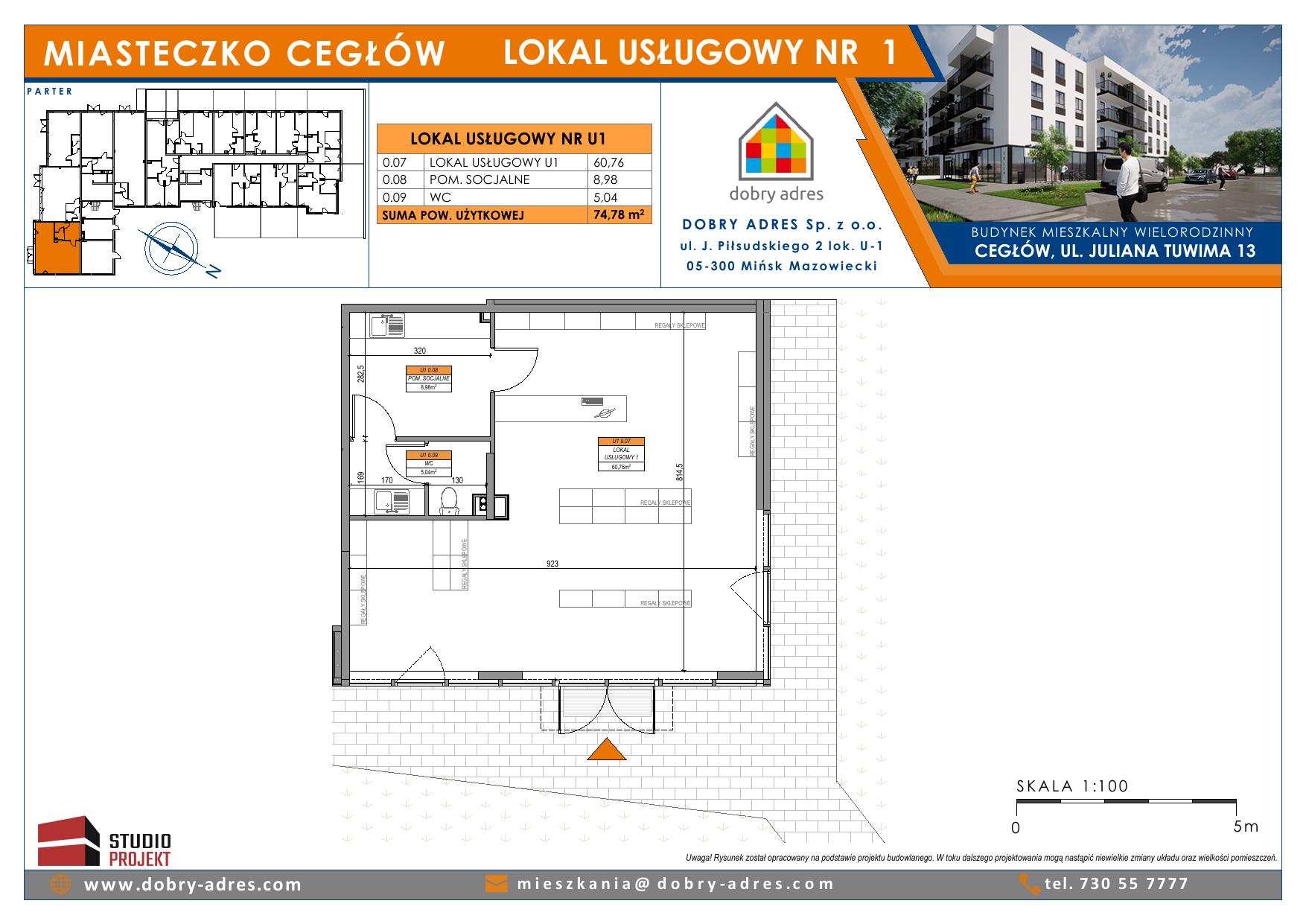 Rzut lokalu U1